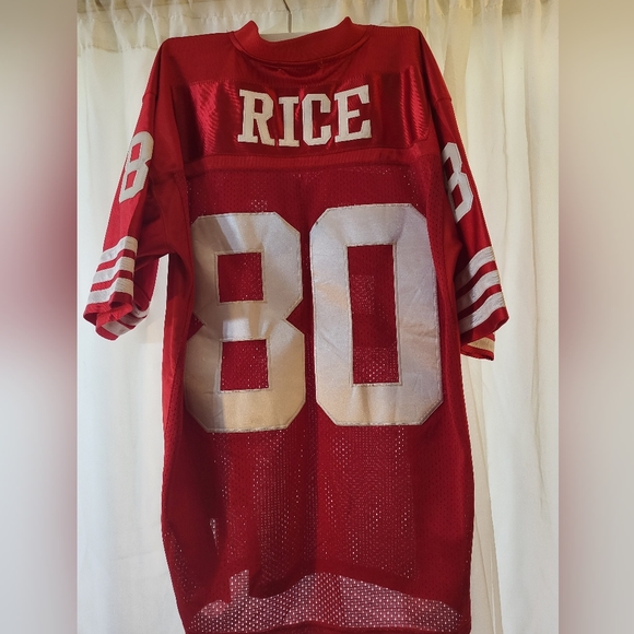 Mitchell & Ness Jerry Rice San Francisco 49ers Mesh Foootball Champion. Size 50 - Picture 2 of 4